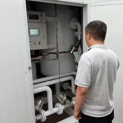 स्वचालित उत्पादन पीएसए नाइट्रोजन गैस जनरेटर पैकेज कंटेनर में मोबाइल प्रकार