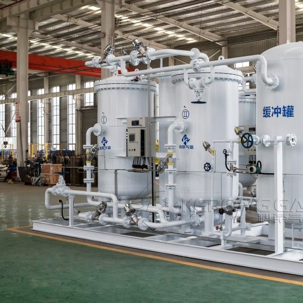 ट्विन टावर प्रकार स्किड माउंट पीएसए इकाई नाइट्रोजन उत्पादन के लिए