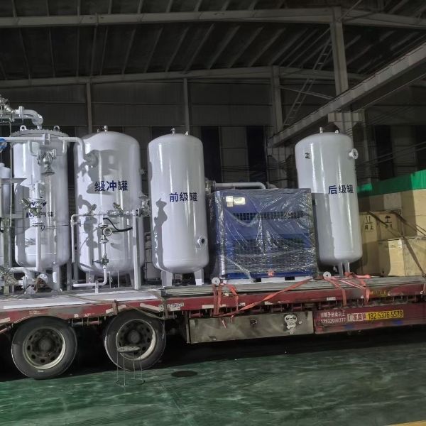 20 एमपीए भरने वाले स्टेशन के साथ लेजर काटने के लिए त्वरित उत्पादन नाइट्रोजन जनरेटर