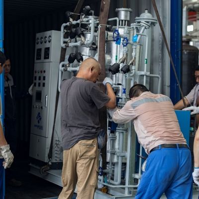 सीई प्रमाणपत्र के साथ साइट पर लंबे समय तक सेवा जीवन की गारंटी नाइट्रोजन गैस शोधक