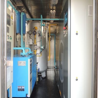 ऑक्सीजन मॉनिटर के साथ 6 केवी वोल्टेज आईएसओ कंटेनर नाइट्रोजन गैस उत्पादन संयंत्र