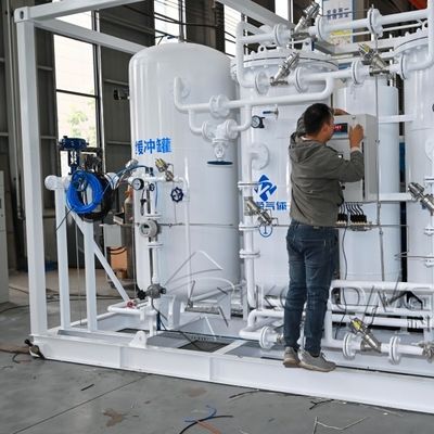 27barG कार्य दबाव कार्बन स्टील सामग्री लेजर कटिंग के लिए नाइट्रोजन जनरेटर