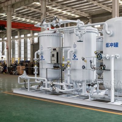 ट्विन टावर प्रकार स्किड माउंट पीएसए इकाई नाइट्रोजन उत्पादन के लिए